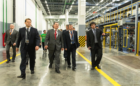 Торжественная церемония открытия нового шинного завода немецкого концерна Continental